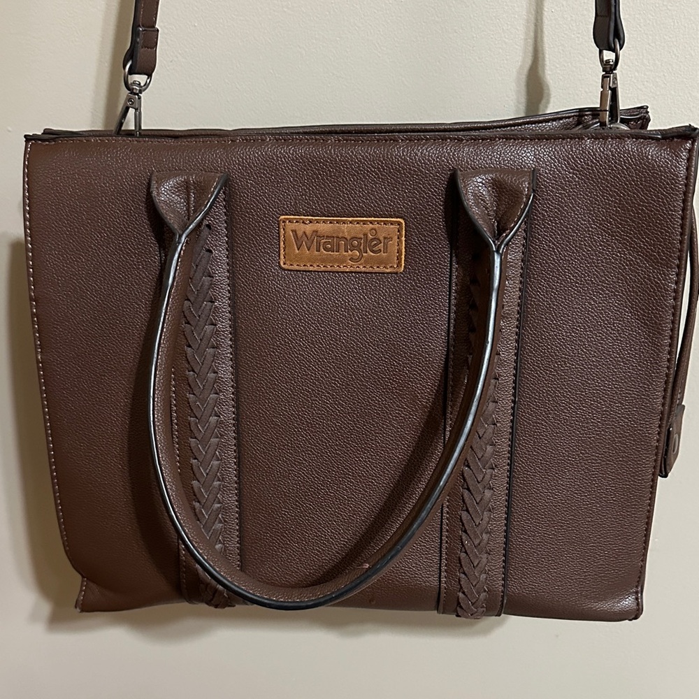 Wrangler Dark Brown Women's Tote Bag